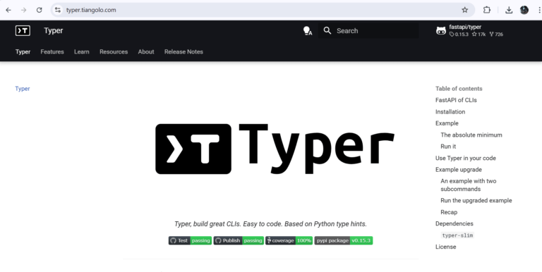 Typer Python Library