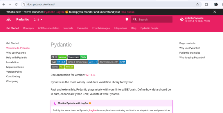 Pydantic Docs