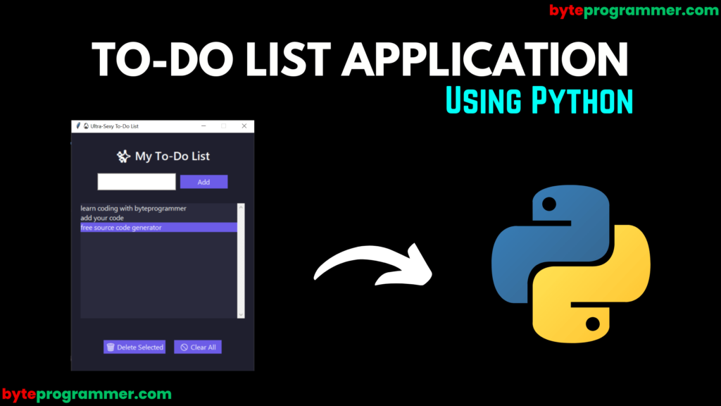To-Do List App Using Python